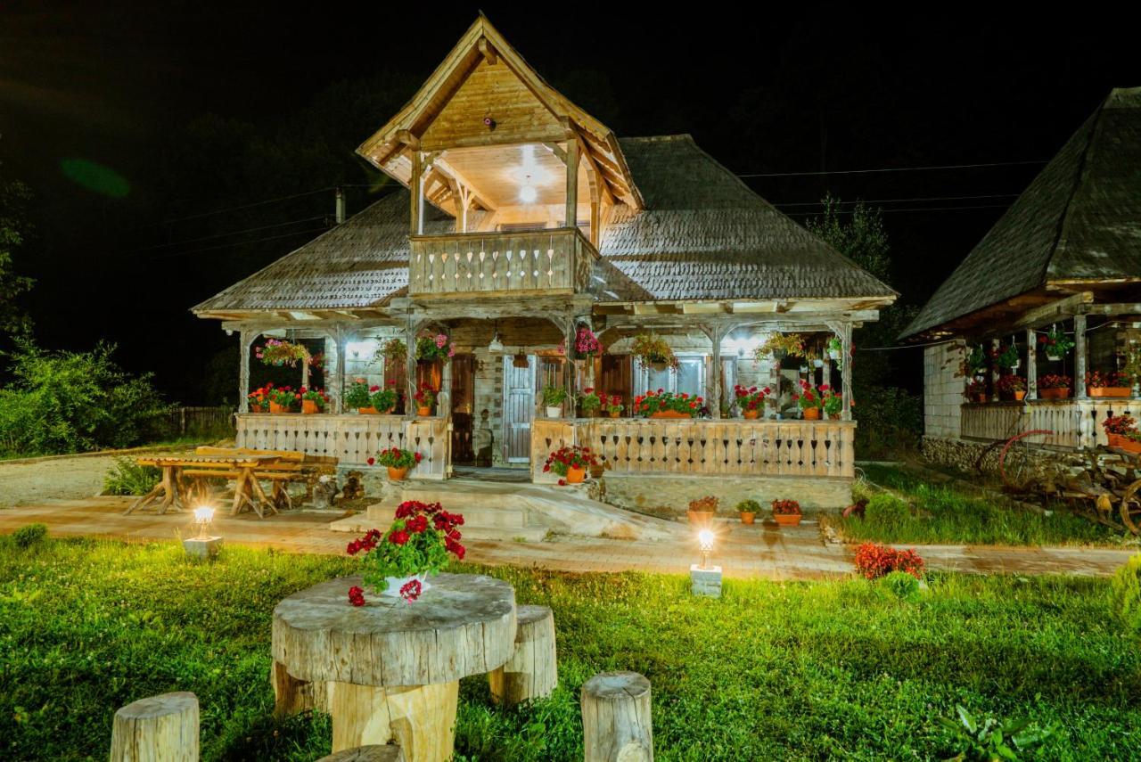 Casutele Din Moisei Hotel Bagian luar foto